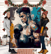 Kickboxing Glory Sherpa Blanket - Front View